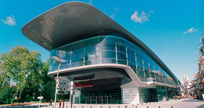 Le Palais des Congrès de Tours au hyper centre de Tours où se déroule Le Salon du Chocolat du 23 au 25 février 2018.